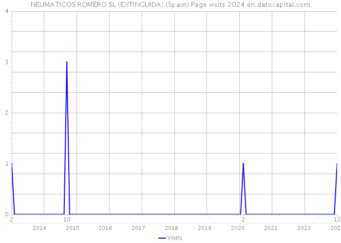 NEUMATICOS ROMERO SL (EXTINGUIDA) (Spain) Page visits 2024 