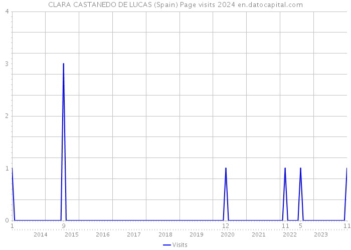 CLARA CASTANEDO DE LUCAS (Spain) Page visits 2024 