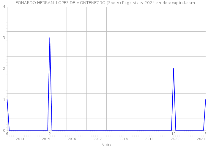 LEONARDO HERRAN-LOPEZ DE MONTENEGRO (Spain) Page visits 2024 