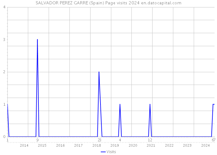 SALVADOR PEREZ GARRE (Spain) Page visits 2024 