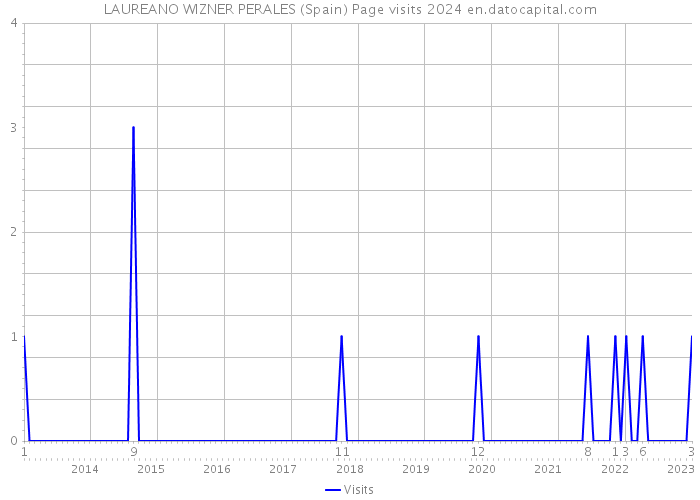LAUREANO WIZNER PERALES (Spain) Page visits 2024 