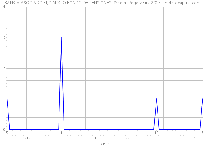 BANKIA ASOCIADO FIJO MIXTO FONDO DE PENSIONES. (Spain) Page visits 2024 