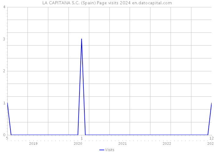 LA CAPITANA S.C. (Spain) Page visits 2024 