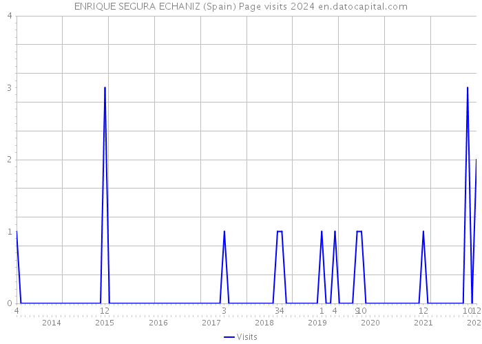 ENRIQUE SEGURA ECHANIZ (Spain) Page visits 2024 
