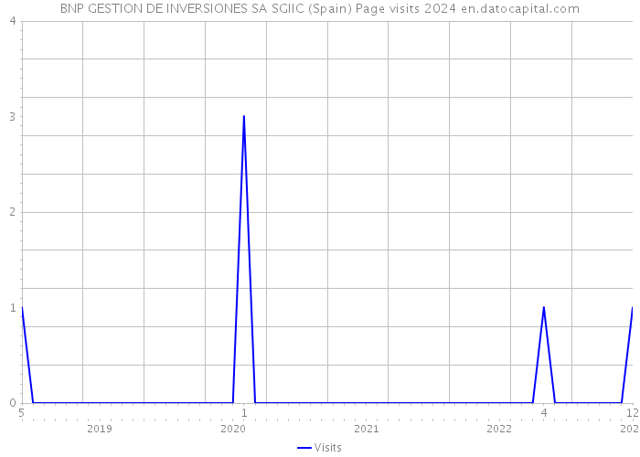 BNP GESTION DE INVERSIONES SA SGIIC (Spain) Page visits 2024 