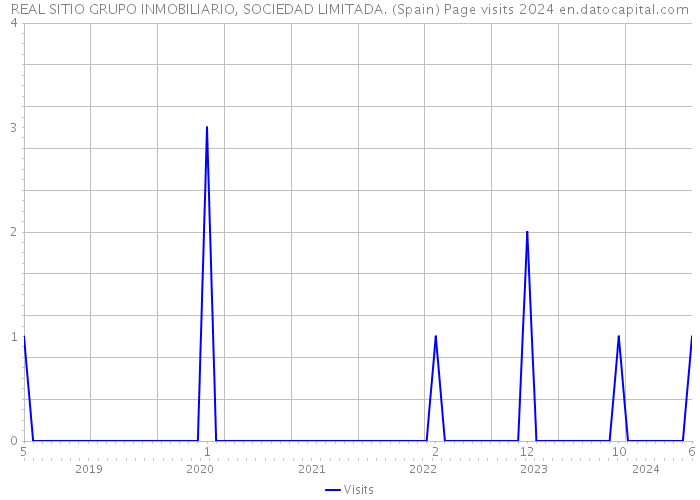 REAL SITIO GRUPO INMOBILIARIO, SOCIEDAD LIMITADA. (Spain) Page visits 2024 