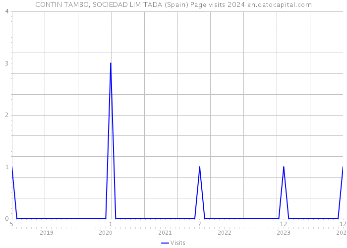 CONTIN TAMBO, SOCIEDAD LIMITADA (Spain) Page visits 2024 