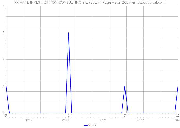 PRIVATE INVESTIGATION CONSULTING S.L. (Spain) Page visits 2024 