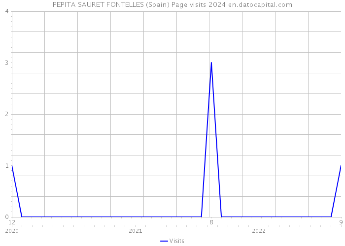 PEPITA SAURET FONTELLES (Spain) Page visits 2024 