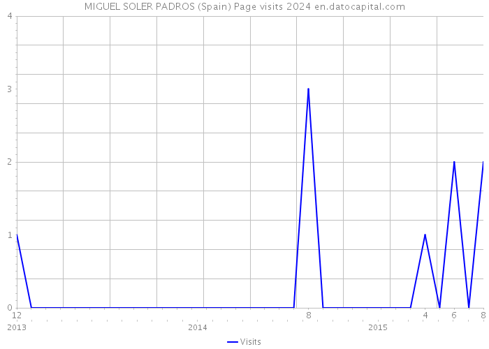 MIGUEL SOLER PADROS (Spain) Page visits 2024 