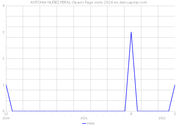 ANTONIA NUÑEZ PERAL (Spain) Page visits 2024 