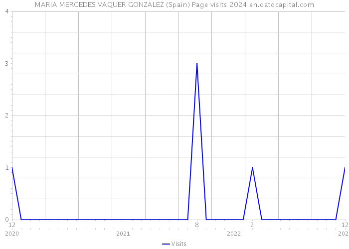 MARIA MERCEDES VAQUER GONZALEZ (Spain) Page visits 2024 