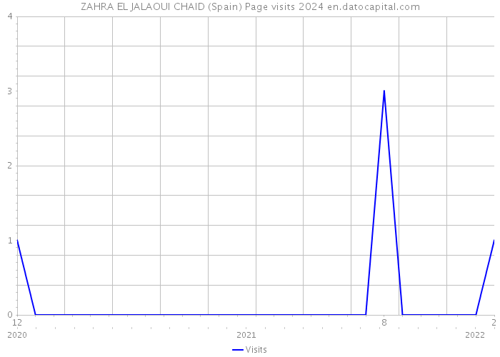 ZAHRA EL JALAOUI CHAID (Spain) Page visits 2024 