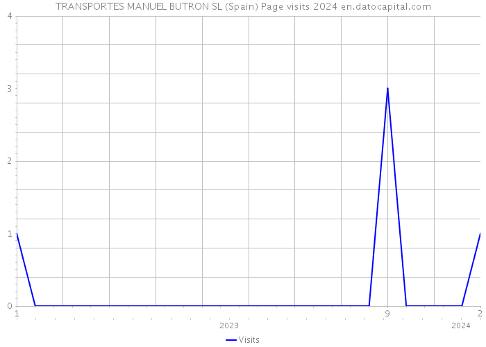 TRANSPORTES MANUEL BUTRON SL (Spain) Page visits 2024 