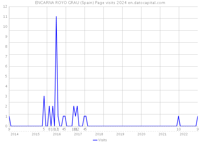 ENCARNA ROYO GRAU (Spain) Page visits 2024 