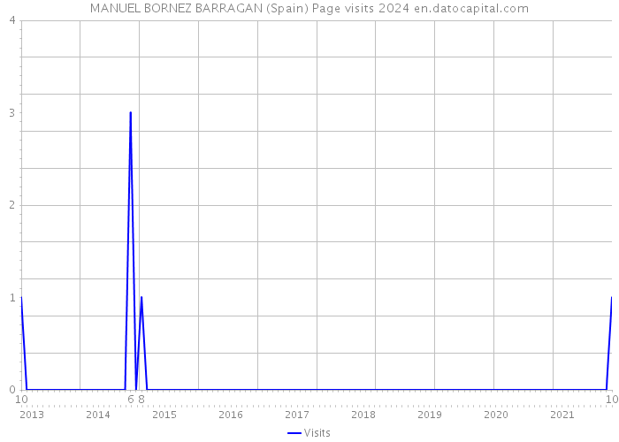 MANUEL BORNEZ BARRAGAN (Spain) Page visits 2024 