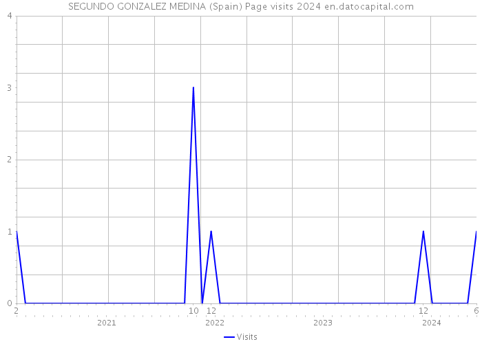 SEGUNDO GONZALEZ MEDINA (Spain) Page visits 2024 