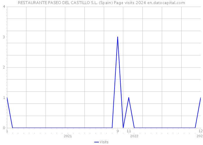 RESTAURANTE PASEO DEL CASTILLO S.L. (Spain) Page visits 2024 
