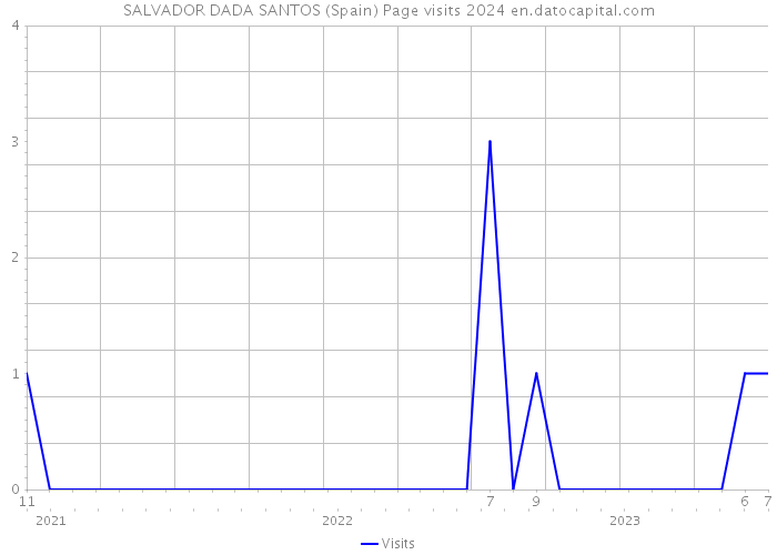 SALVADOR DADA SANTOS (Spain) Page visits 2024 