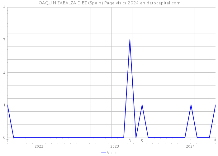 JOAQUIN ZABALZA DIEZ (Spain) Page visits 2024 
