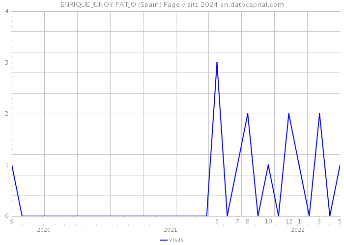 ENRIQUE JUNOY FATJO (Spain) Page visits 2024 