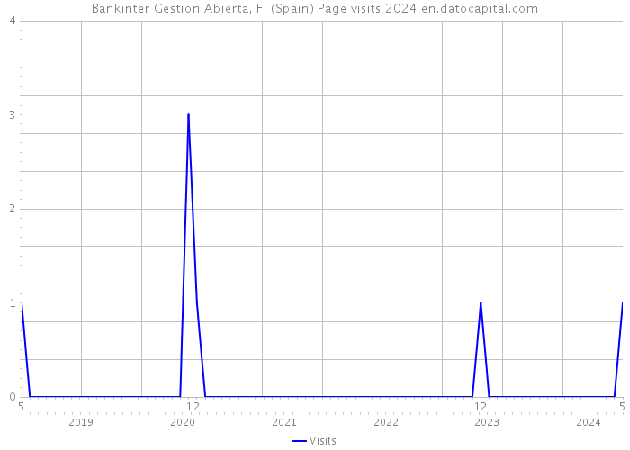 Bankinter Gestion Abierta, FI (Spain) Page visits 2024 