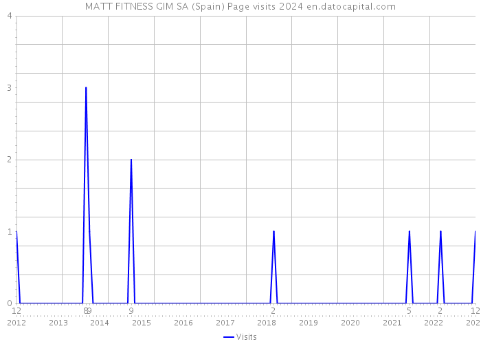 MATT FITNESS GIM SA (Spain) Page visits 2024 