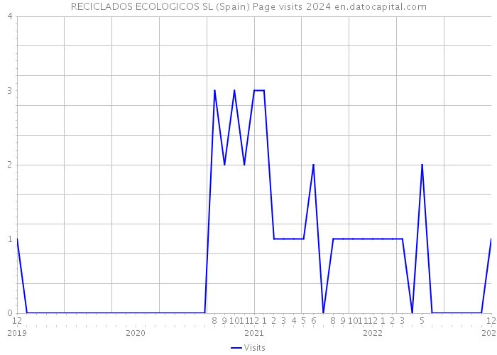 RECICLADOS ECOLOGICOS SL (Spain) Page visits 2024 