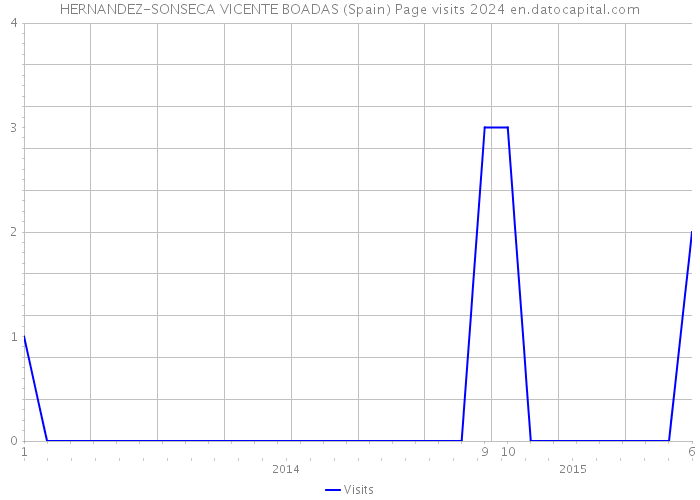 HERNANDEZ-SONSECA VICENTE BOADAS (Spain) Page visits 2024 
