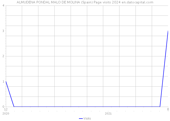 ALMUDENA PONDAL MALO DE MOLINA (Spain) Page visits 2024 