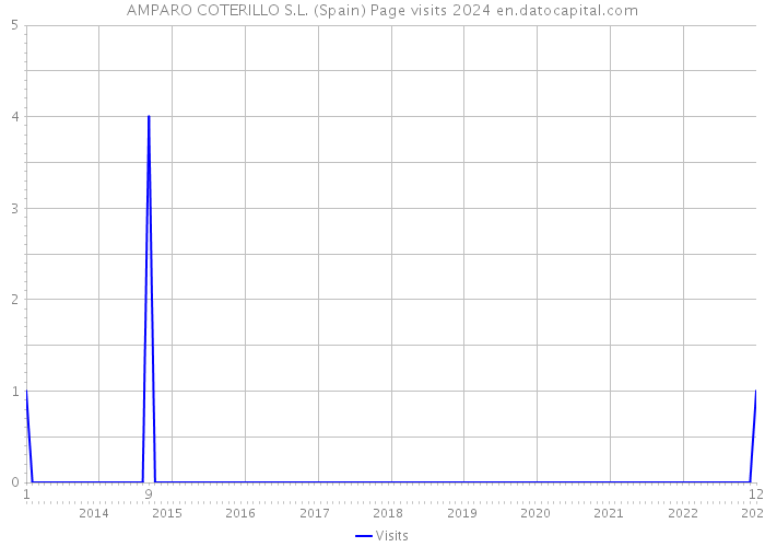 AMPARO COTERILLO S.L. (Spain) Page visits 2024 