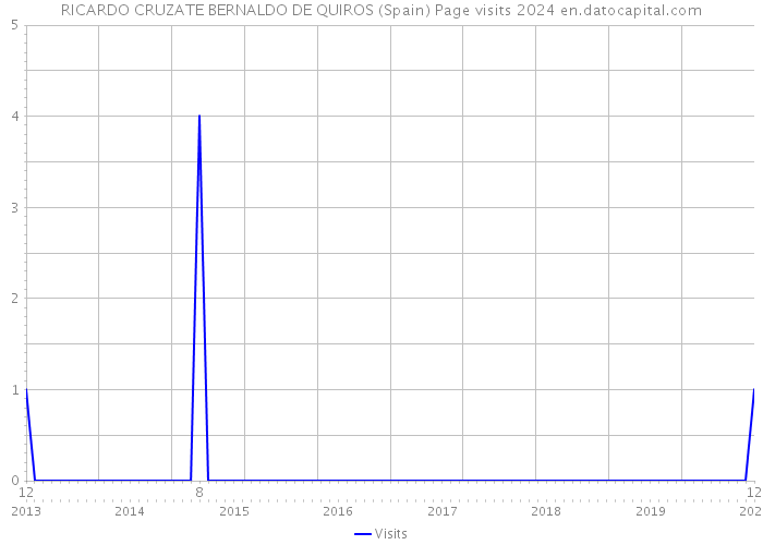 RICARDO CRUZATE BERNALDO DE QUIROS (Spain) Page visits 2024 