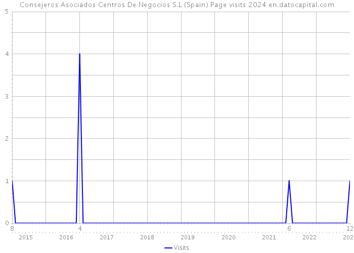Consejeros Asociados Centros De Negocios S.L (Spain) Page visits 2024 