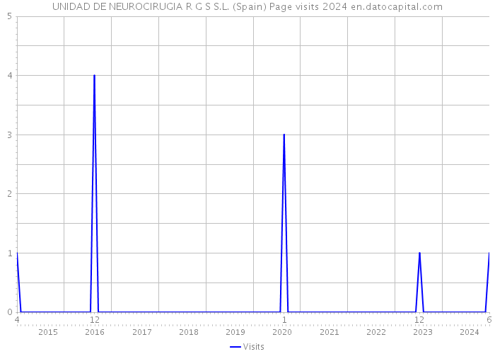 UNIDAD DE NEUROCIRUGIA R G S S.L. (Spain) Page visits 2024 