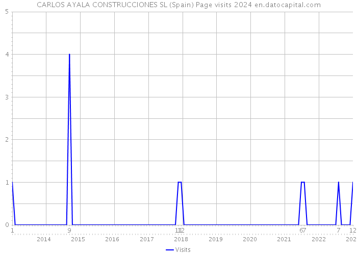 CARLOS AYALA CONSTRUCCIONES SL (Spain) Page visits 2024 