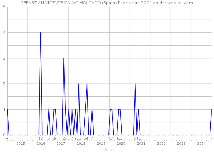 SEBASTIAN VICENTE CALVO HOLGADO (Spain) Page visits 2024 