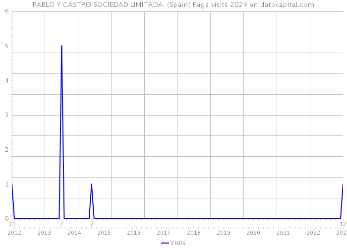 PABLO Y CASTRO SOCIEDAD LIMITADA. (Spain) Page visits 2024 