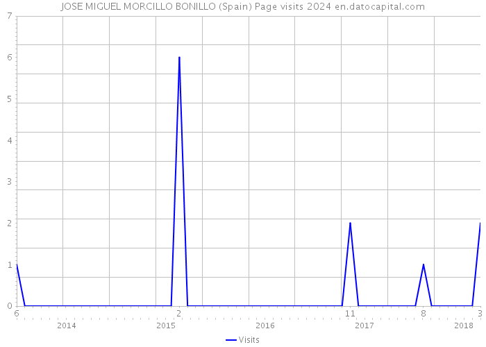 JOSE MIGUEL MORCILLO BONILLO (Spain) Page visits 2024 