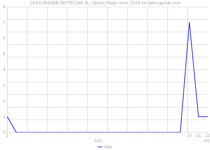 CASAGRANDE GEOTECNIA SL. (Spain) Page visits 2024 