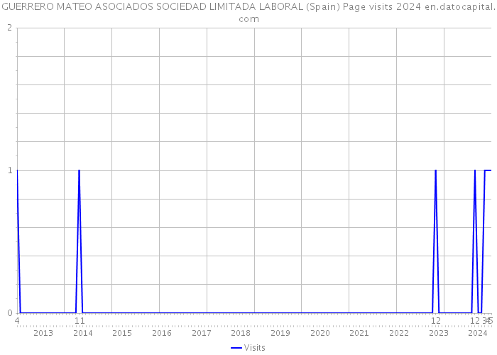 GUERRERO MATEO ASOCIADOS SOCIEDAD LIMITADA LABORAL (Spain) Page visits 2024 