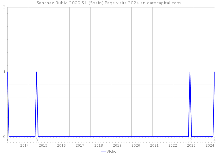 Sanchez Rubio 2000 S.L (Spain) Page visits 2024 