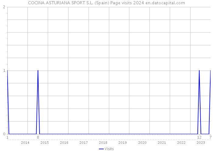 COCINA ASTURIANA SPORT S.L. (Spain) Page visits 2024 