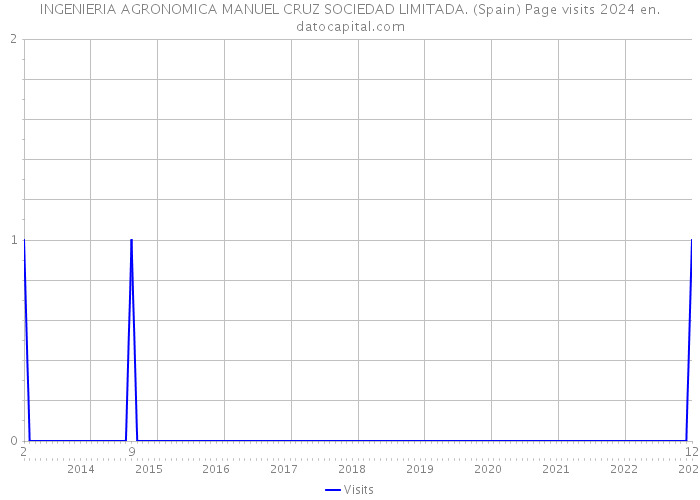 INGENIERIA AGRONOMICA MANUEL CRUZ SOCIEDAD LIMITADA. (Spain) Page visits 2024 