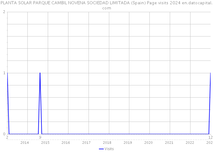 PLANTA SOLAR PARQUE CAMBIL NOVENA SOCIEDAD LIMITADA (Spain) Page visits 2024 