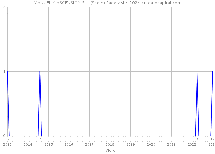 MANUEL Y ASCENSION S.L. (Spain) Page visits 2024 