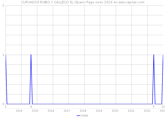 CURVADOS RUBIO Y GALLEGO SL (Spain) Page visits 2024 