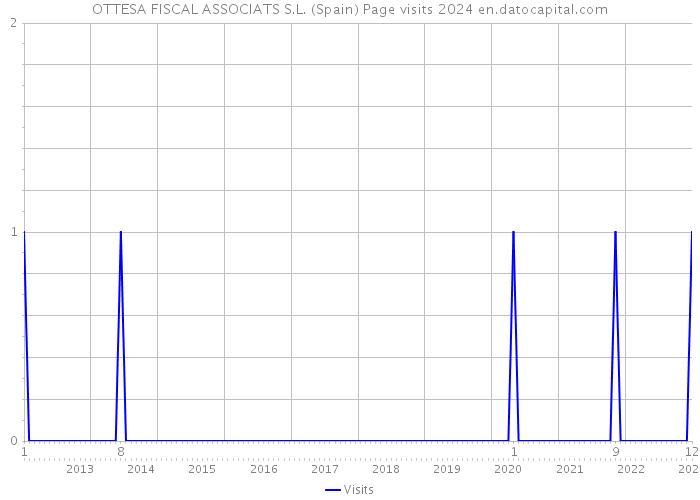 OTTESA FISCAL ASSOCIATS S.L. (Spain) Page visits 2024 