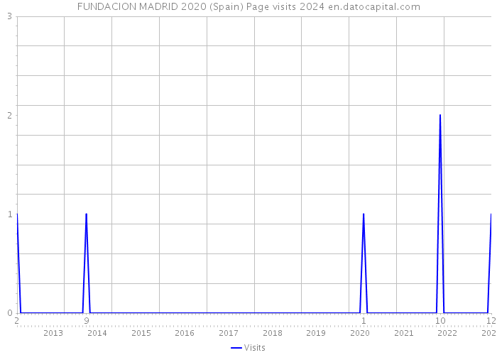 FUNDACION MADRID 2020 (Spain) Page visits 2024 