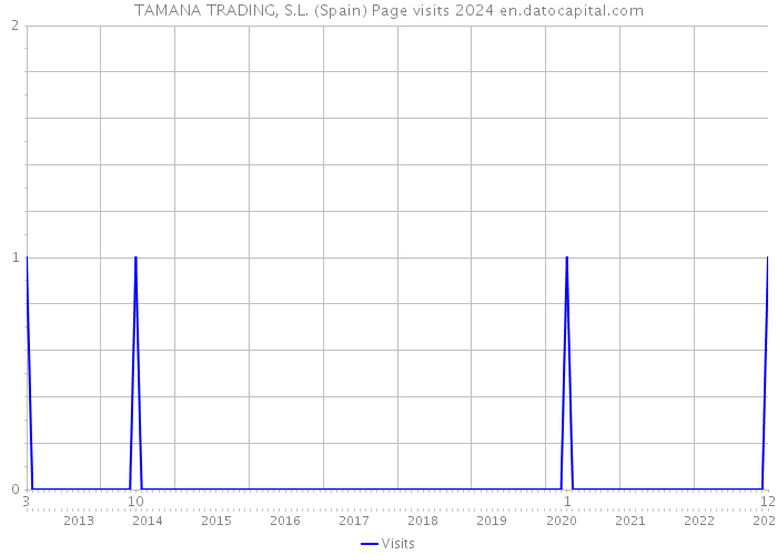 TAMANA TRADING, S.L. (Spain) Page visits 2024 