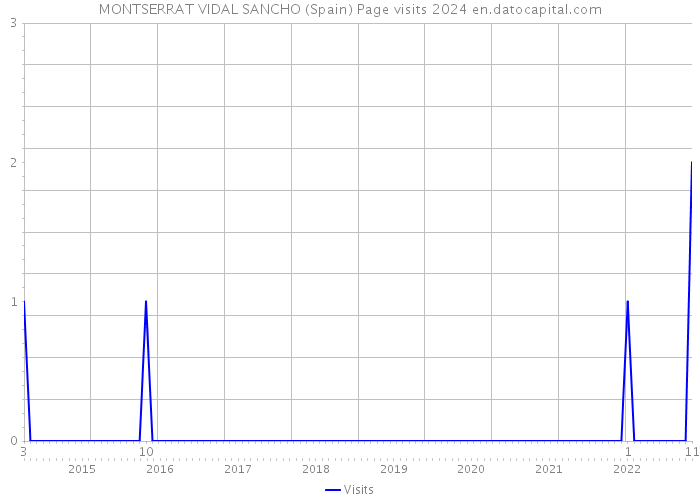 MONTSERRAT VIDAL SANCHO (Spain) Page visits 2024 